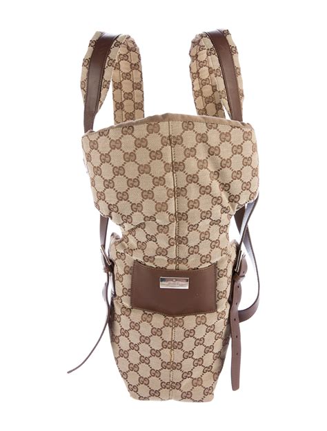 gucci baby carrier harness|gucci stroller canvas.